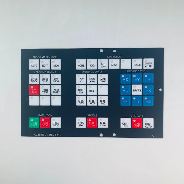 A98L-0001-0524 #A Membrane Film For  CNC Panel Repair,Stock Inventory