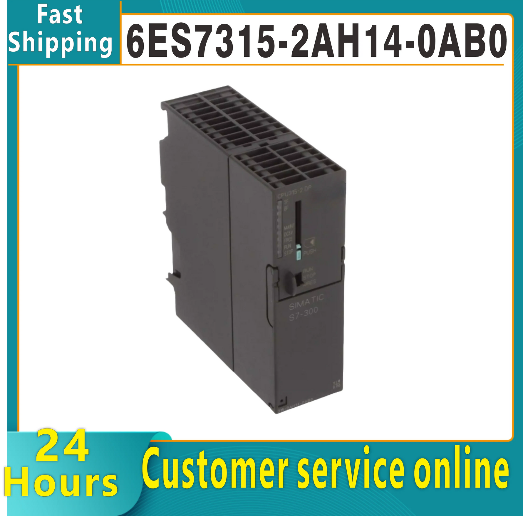 New 6ES7315-2AH14-0AB0 S7-300 CPU315-2DP with MPI central processor module