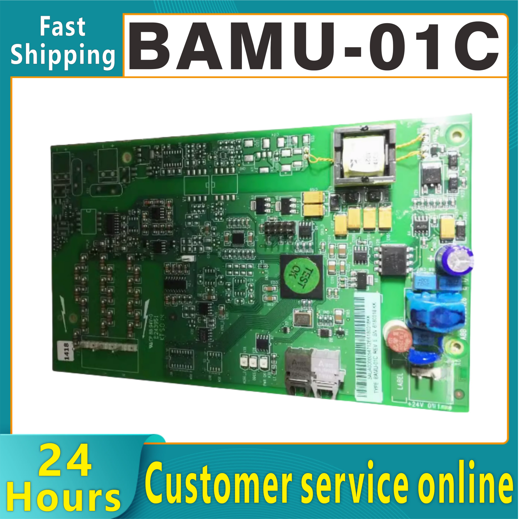 Original ABB frequency converter BAMU-01C ACS800 multi drive rectifier unit control board