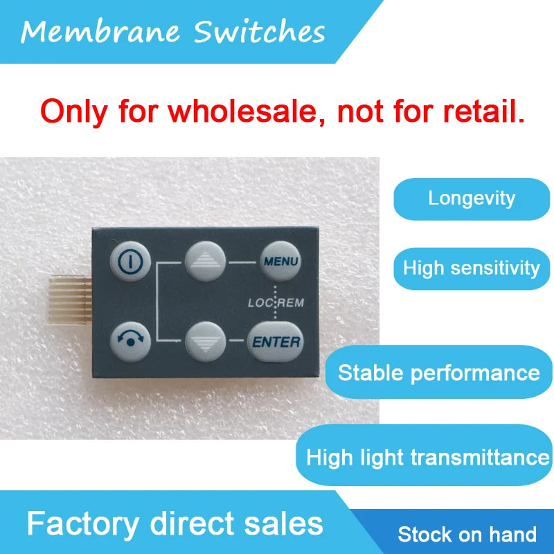 2PCS ASC400 ACS401001132 Membrane Keypad for ABB ACS400 Series Inverter Control Panel