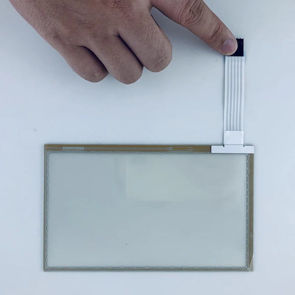 AB-1507008051111120801 7 inch 5Wire Touch Screen Glass For Machine Panel Repair,Stock Inventory