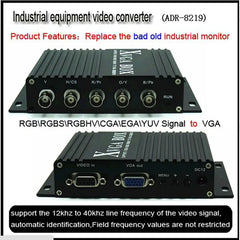 Industrial Monitor Converter GBS-8219 Support CGA/EGA/RGB To VGA For CNC Display