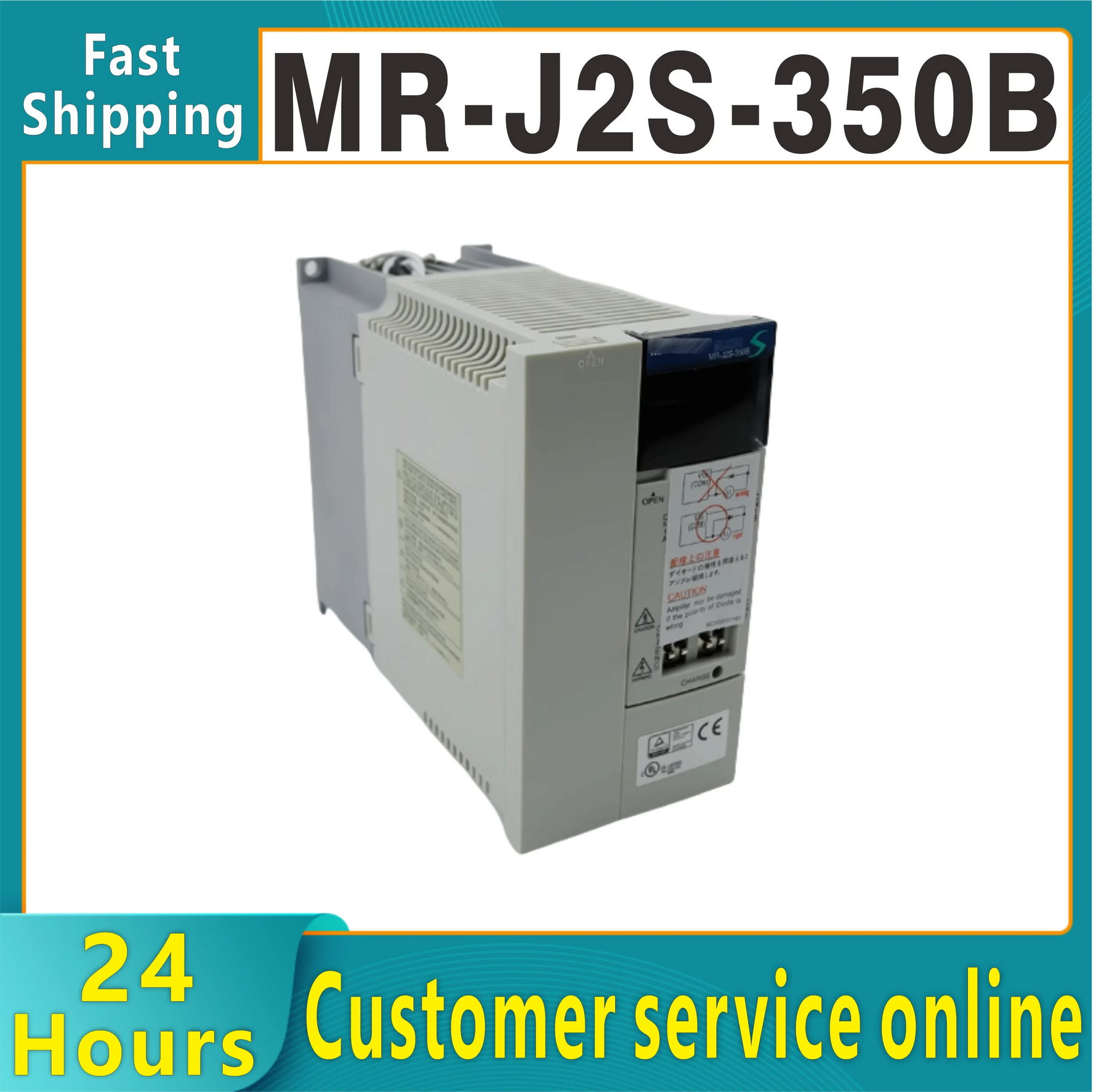 Original MR-J2S-350B Mitsubishi original CNC drive servo in stock