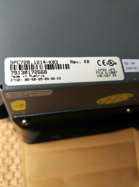 B & R 5PC720.1214-K03 touch screen, outer screen, inner screen, LCD screen, display screen