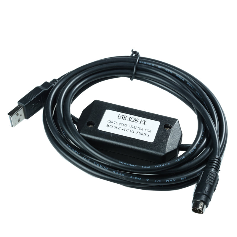 USB-SC09-FX,USB/RS422 interface for FX2N/FX1N/FX0/FX0S/FX1S/FX3U series PLC, 2.5 meters, FREE SHIPPING