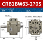 Blade Type Swing Rotary Cylinder CRB1BW50-90S Degree CRB2BW15/20/30/90S/180S/270S