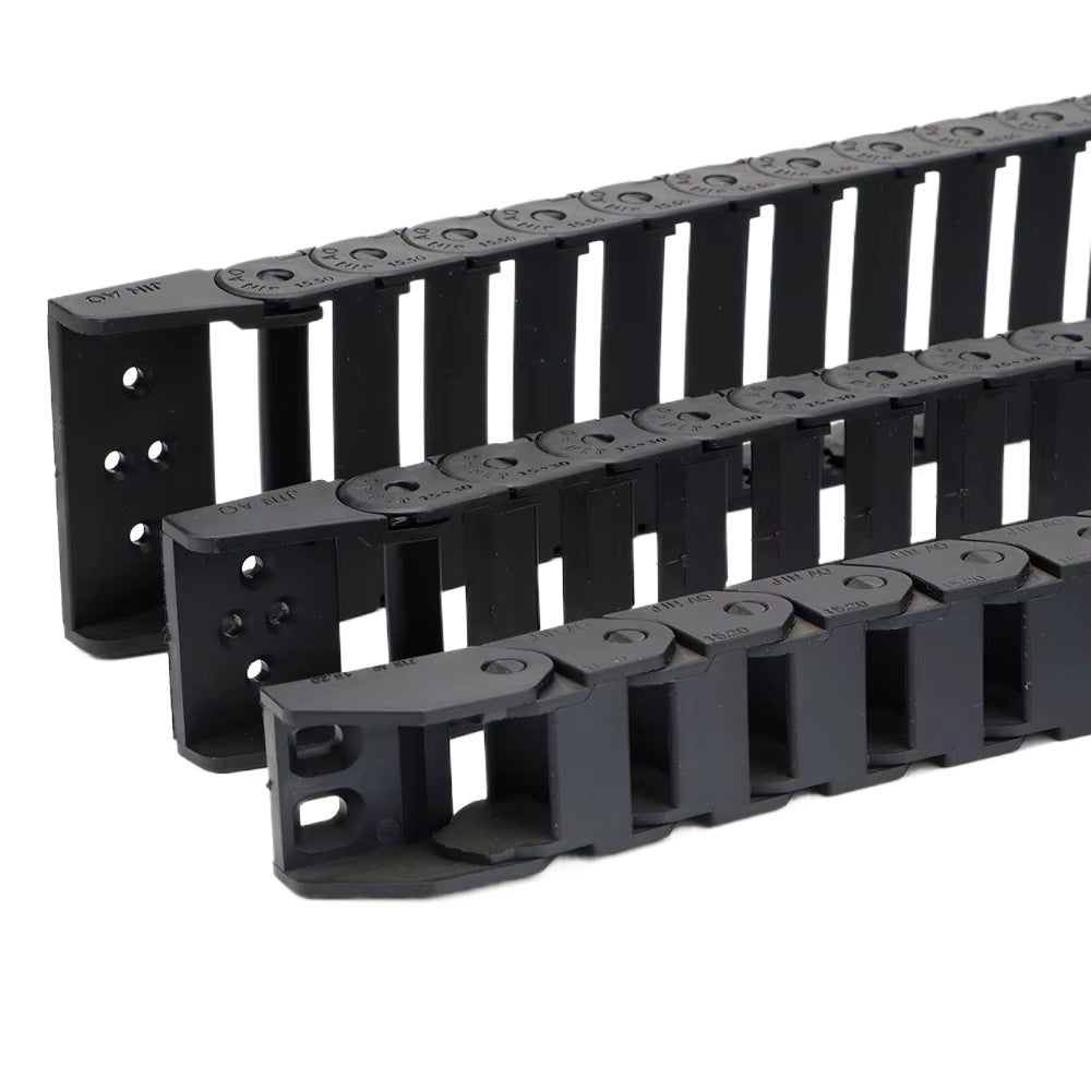 Cable Chain 15*15 15*20 15*30 15*40 15*50mm Semi-Enclosed Interior Opening Wire Transmission Carrier Plastic Drag Towline