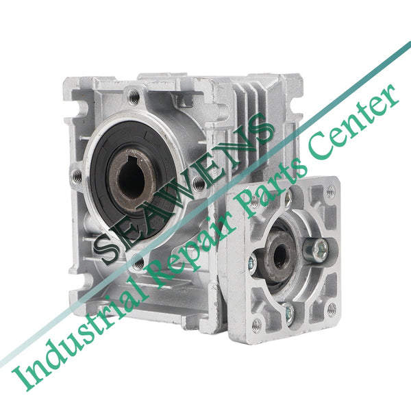 Worm Gearbox NMRV-040 Reducer Gear Ratio 5:1/100:1 Input 14mm Output 18mm Shaft Reducer Suitable For Nema24/ Nema34 Motor