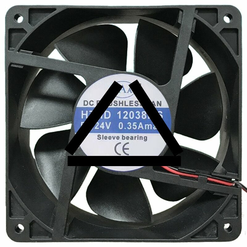 AAA HZHD 12038MS 24V 0.35A 2 Wires Axial Cooling Fan