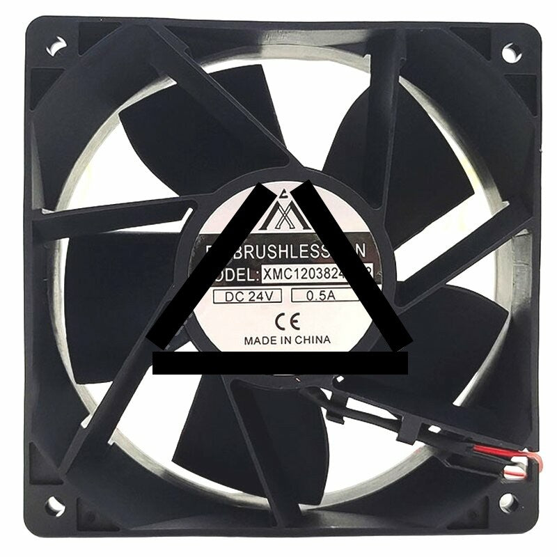 AAA XMC1203824HB2 DC 24V 0.5A 2 Wires DC Brushless Axial Cooling Fan