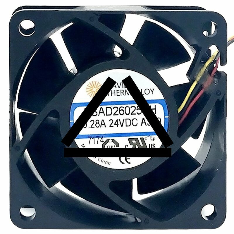 AAVID PSAD26025BH-A379 DC 24V 0.28A 2 / 3 Wires Axial Cooling Fan