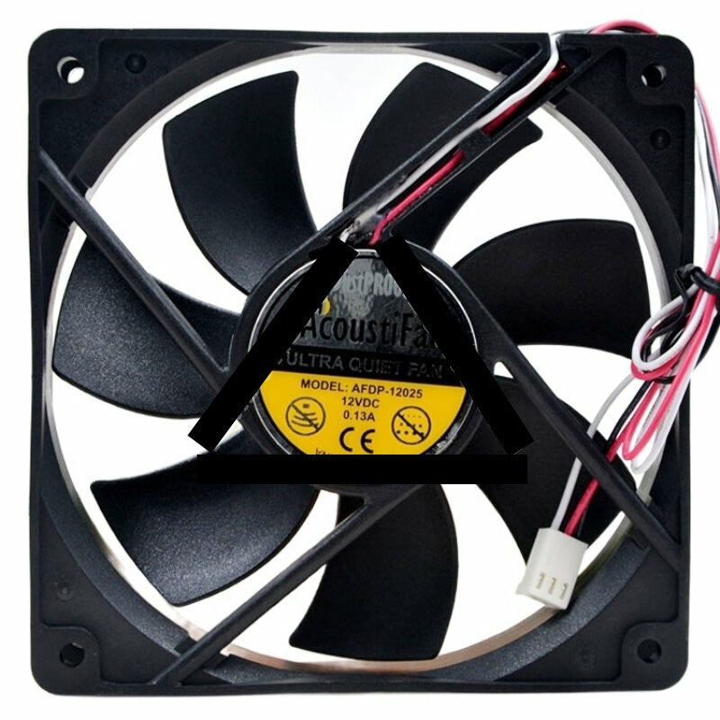 AcoustiFan AFDP-12025 DC 12V 0.13A 2 Wires / 3 Wires Axial Cooling Fan