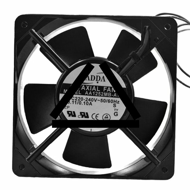 ADDA AA1252MB-AT AC 220-240V 0.11/0.10A 2 Wires Axial Cooling Fan