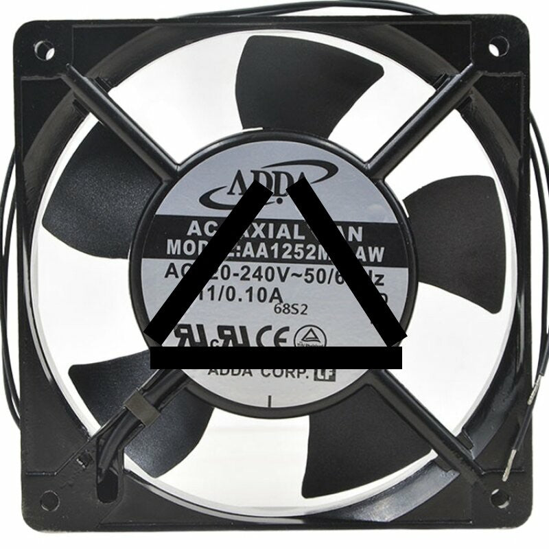 ADDA AA1252MB-AW AC 220-240V 0.11/0.10A 2 Wires Axial Cooling Fan