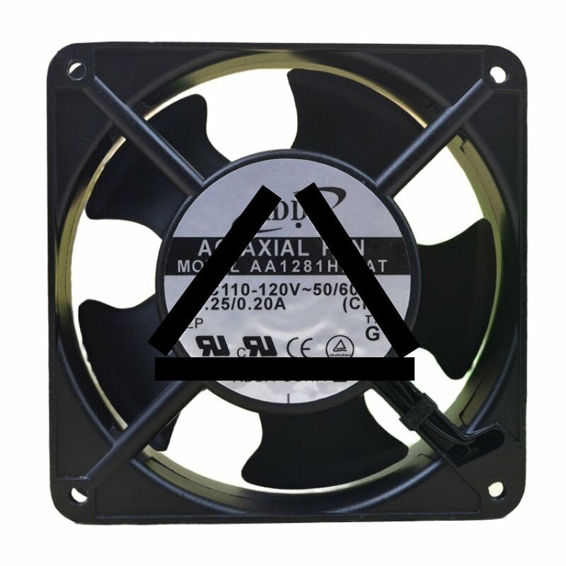 ADDA AA1281HB-AT AC 110-120V 0.25/0.2A 2 Wires Axial Cooling Fan