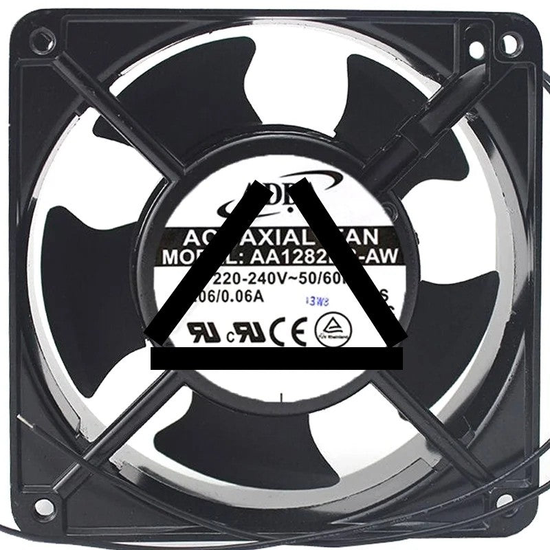 ADDA AA1282DB-AW 220-240V 0.06A 2 Wires Axial Cooling Fan