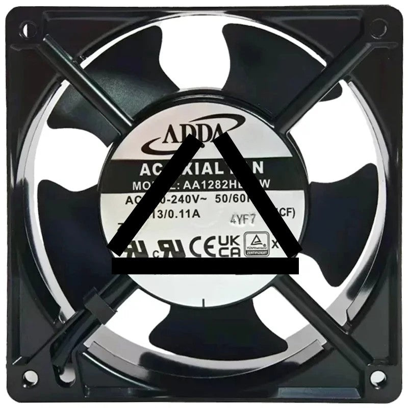 ADDA AA1282HB-AW AC 220-240V 0.13/0.11A 2 Wires Axial Cooling Fan
