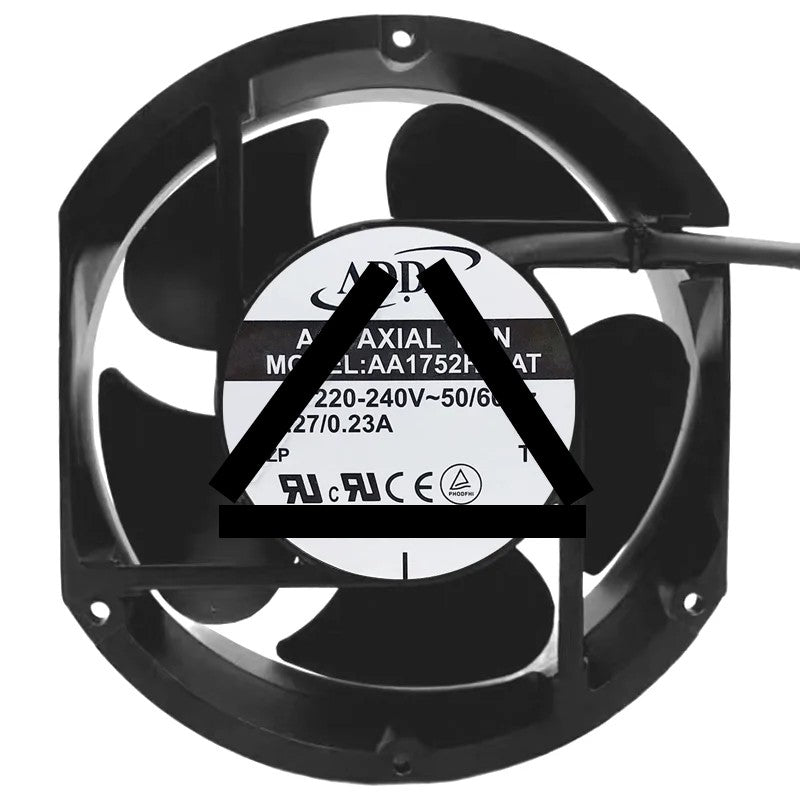 ADDA AA1752HB-AT AC 220-240V 0.27/0.23A 2 Wires Axial Cooling Fan
