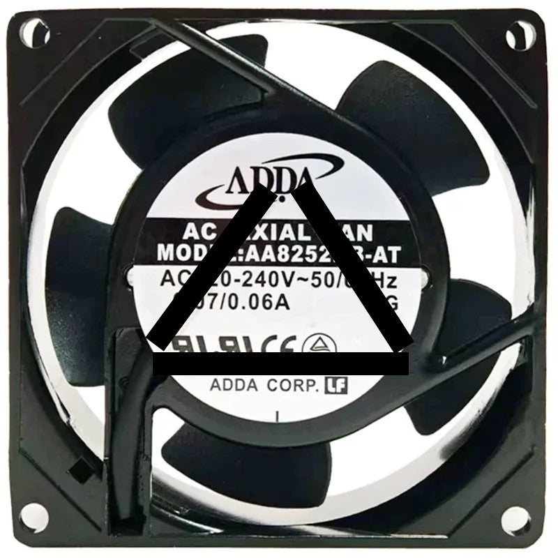 ADDA AA8252HB-AT 220-240V 0.07/0.06A 2 Wires Axial Cooling Fan