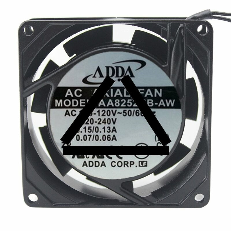 ADDA AA8252HB-AW AC 110-120V 0.15-0.13A / 220-240V 0.07-0.06A 8025 Axial Cooling Fan