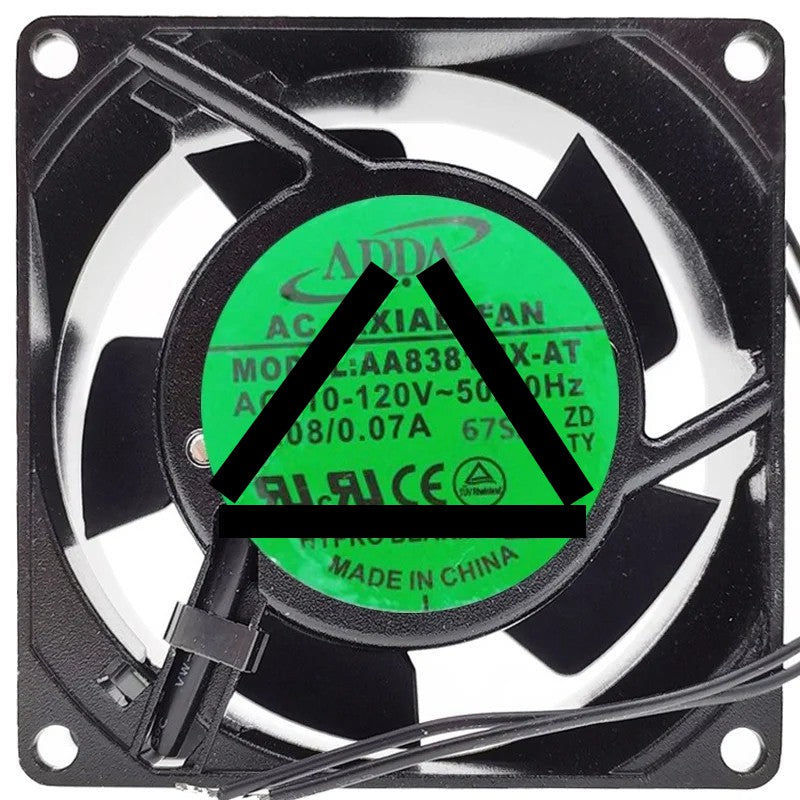 ADDA AA8381MX-AT 110-120V 0.08/0.07A 2 Wires HYPRO Bearing Cooling Fan