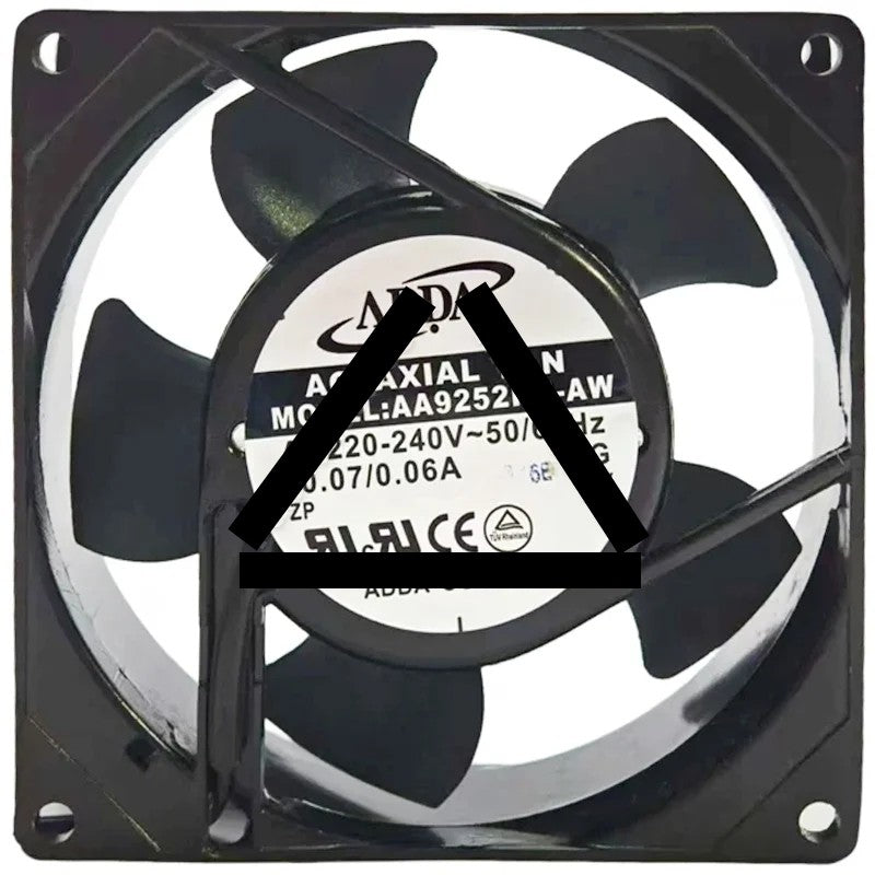 ADDA AA9252HB-AW AC 220-240V 0.07/0.06A 2 Wires Axial Cooling Fan