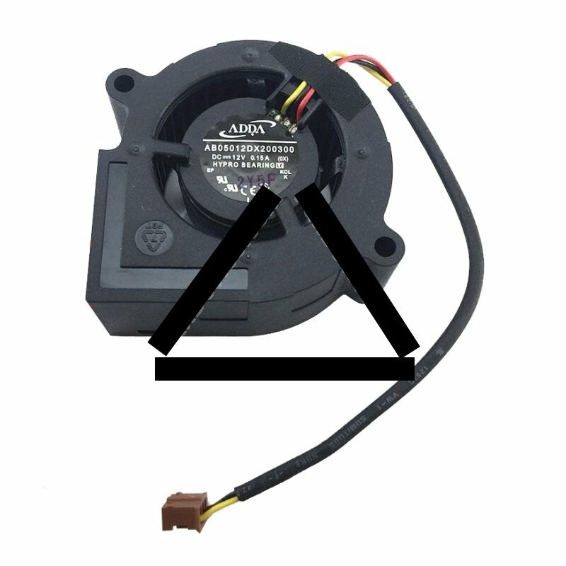 ADDA AB05012DX200300 DC 12V 0.15A 3 Wires Blower Cooling Fan
