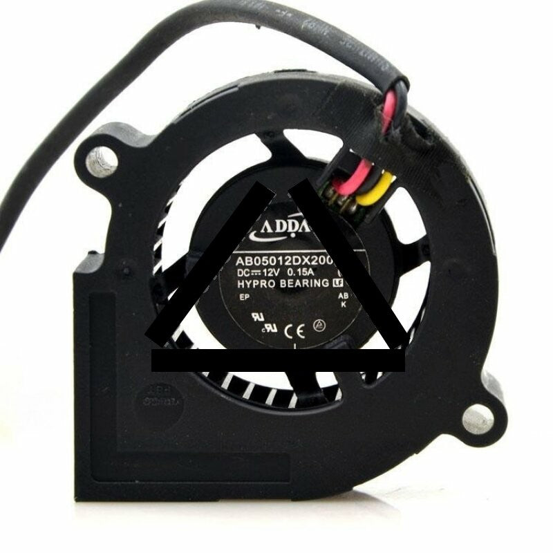 ADDA AB05012DX200600 DC 12V 0.15A 3 Wires Blower Cooling Fan
