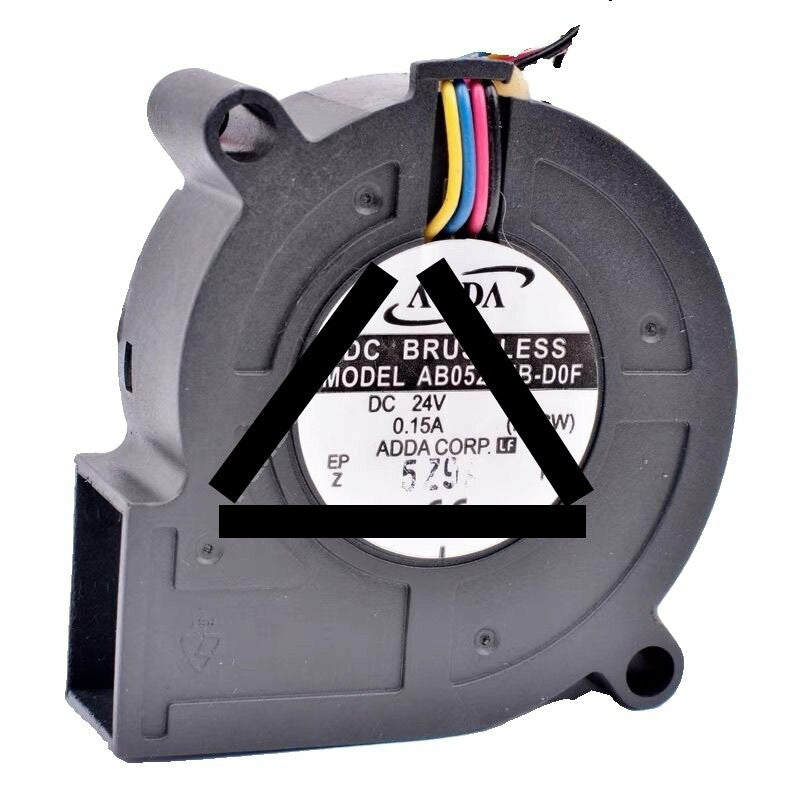 ADDA AB0524HB-D0F DC 24V 0.15A 5015 Brushless Blower Cooling Fan