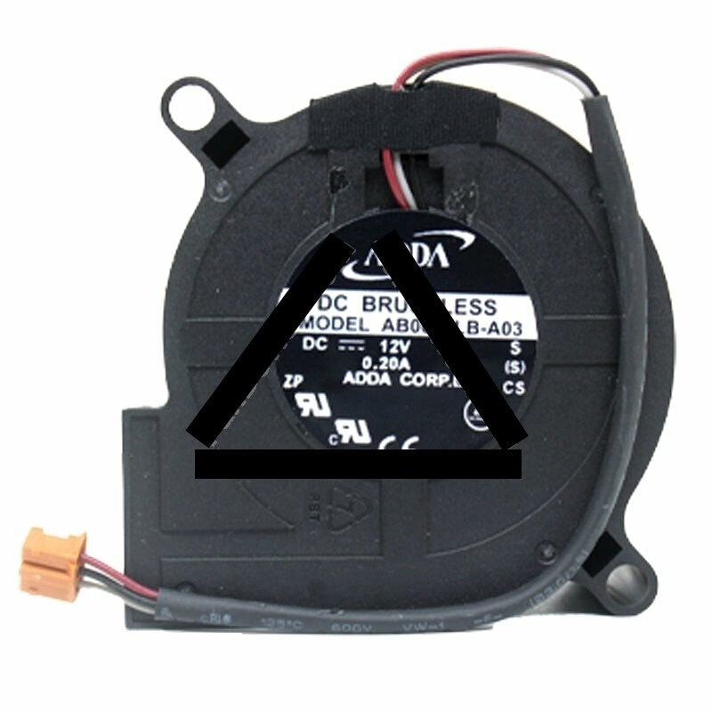 ADDA AB0612LB-A03 DC 12V 0.2A 3 Wires Blower Cooling Fan