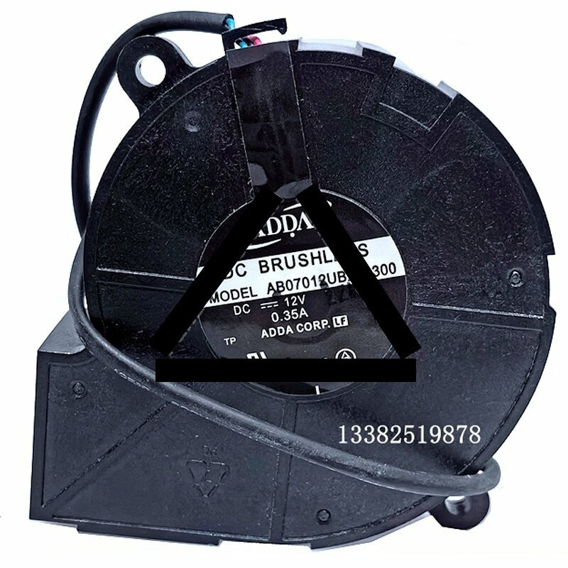 ADDA AB07012UB250300 12V 0.35A 3 Wires Blower Cooling Fan