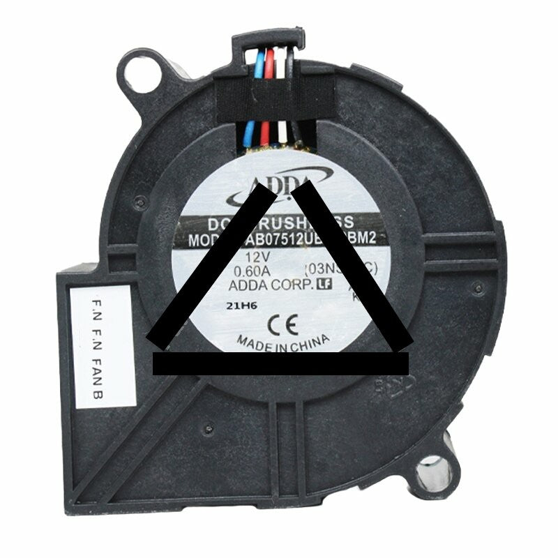 ADDA AB07512UB300BM2 DC 12V 0.60A 7530 Blower Brushless Cooling Fan
