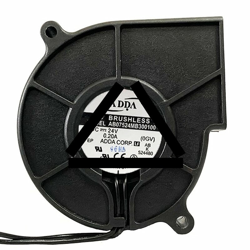 ADDA AB07524MB300100 DC 24V 0.20A 7530 Brushless Blower Cooling Fan