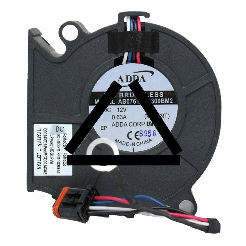 ADDA AB07612UB300BM2 DC 12V 0.63A 7530 Blower Brushless Cooling Fan
