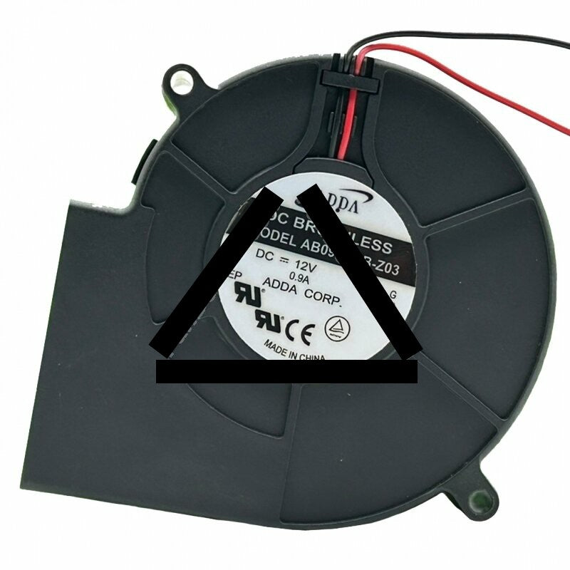 ADDA AB0912MB-Z03 DC 12V 0.9A 2 Wires Brushless Blower Cooling Fan