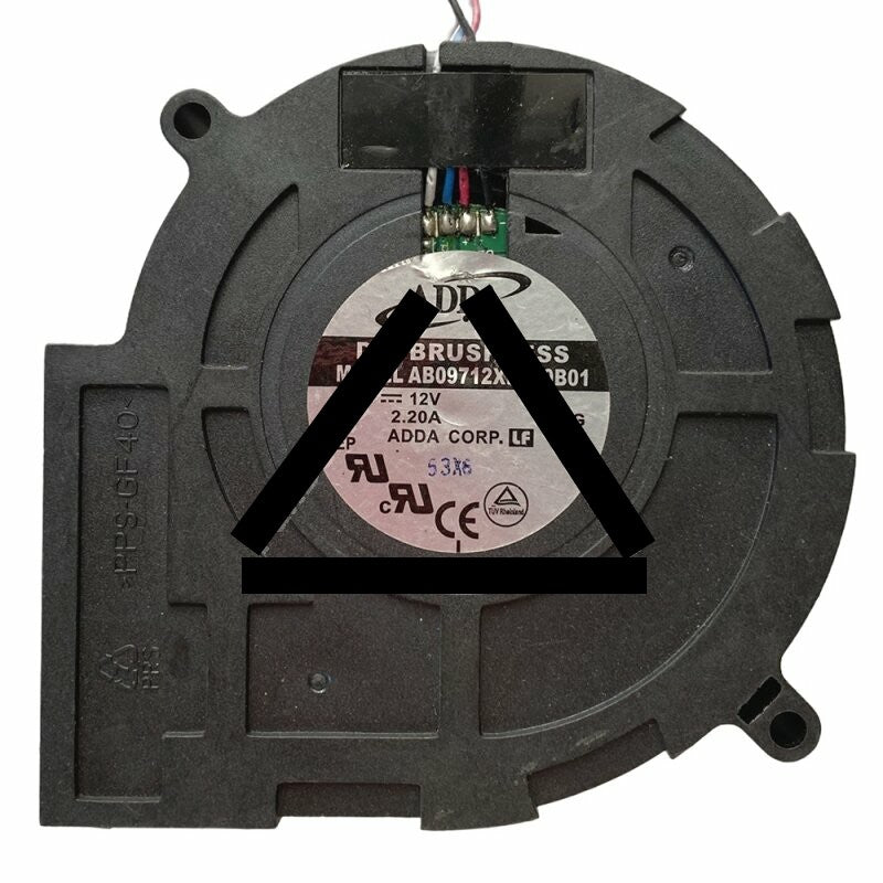 ADDA AB09712XB330B01 DC 12V 2.20A Brushless Blower Cooling Fan