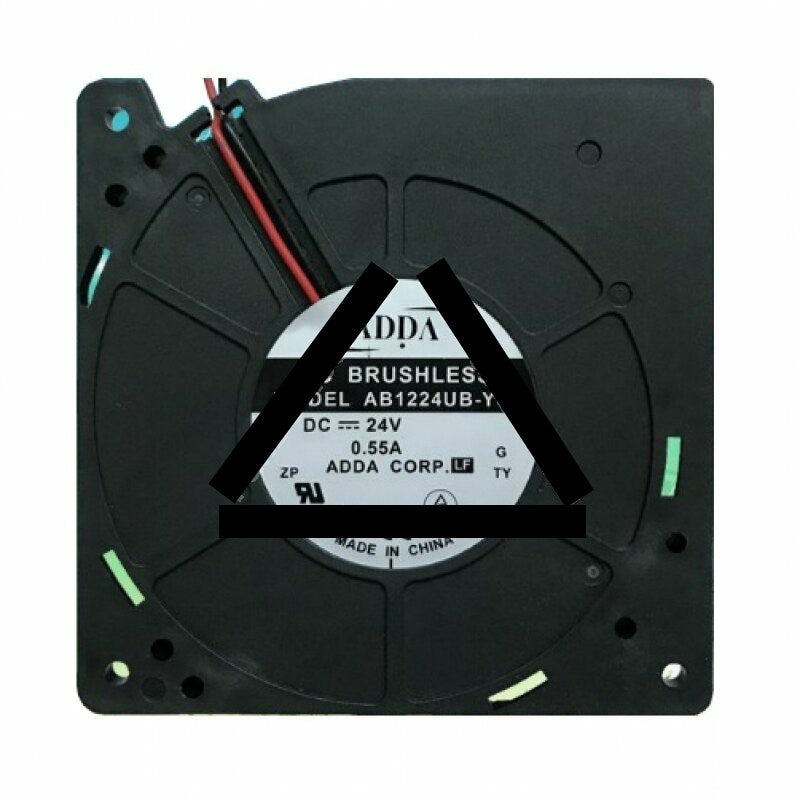 ADDA AB1224UB-Y01 DC 24V 0.55A 2 Wires Blower Cooling Fan