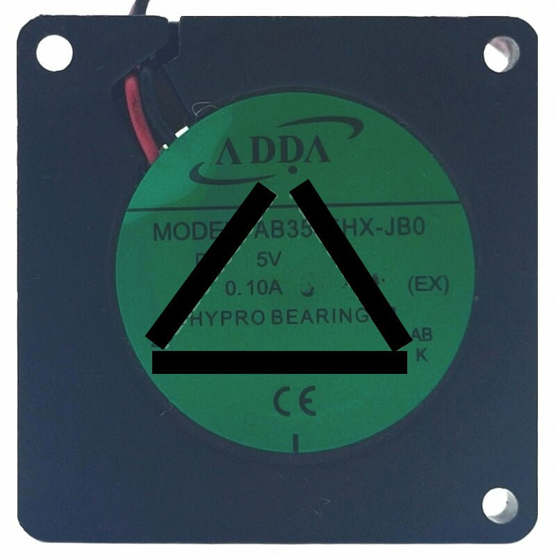 ADDA AB3505HX-JB0 DC 5V 0.10A 2 Wires HYPRO Bearing Blower Cooling Fan