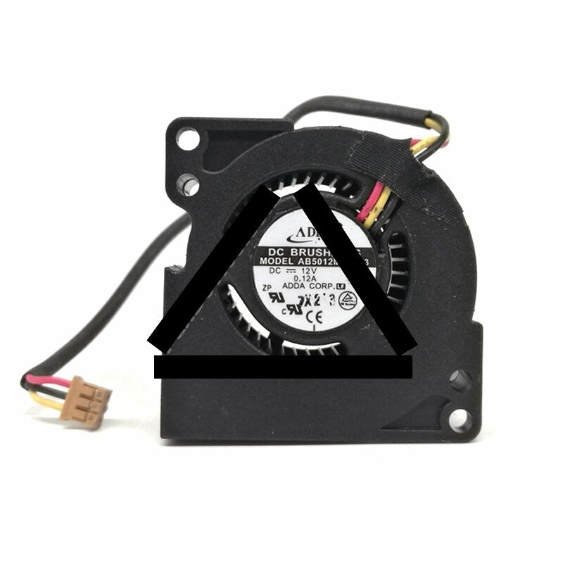 ADDA AB5012MB-C03 DC 12V 0.12A 3 Wires Blower Cooling Fan