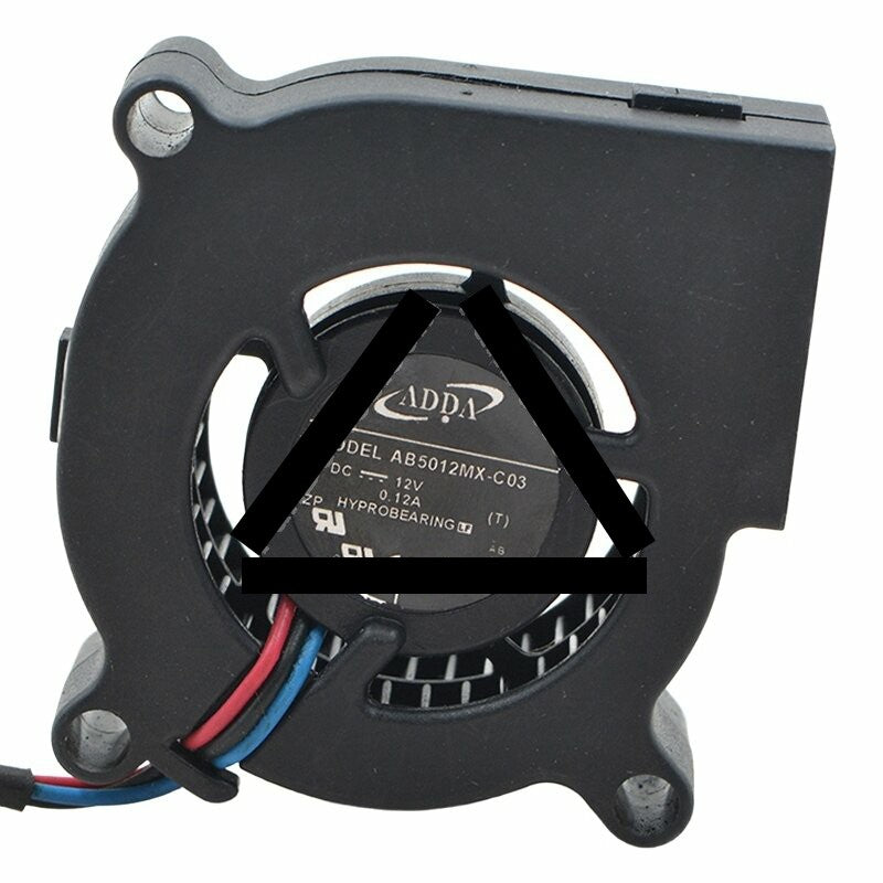 ADDA AB5012MX-C03 DC 12V 0.12A 5020 Blower HYPRO Bearing Cooling Fan