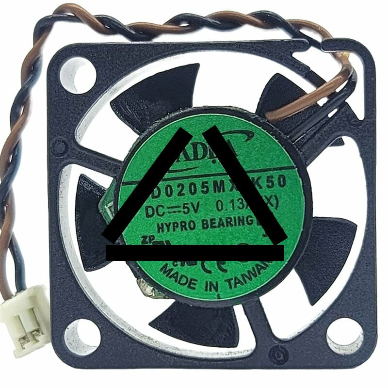 ADDA AD0205MX-K50 DC 5V 0.13A 2 Wires HYPRO Bearing Axial Cooling Fan
