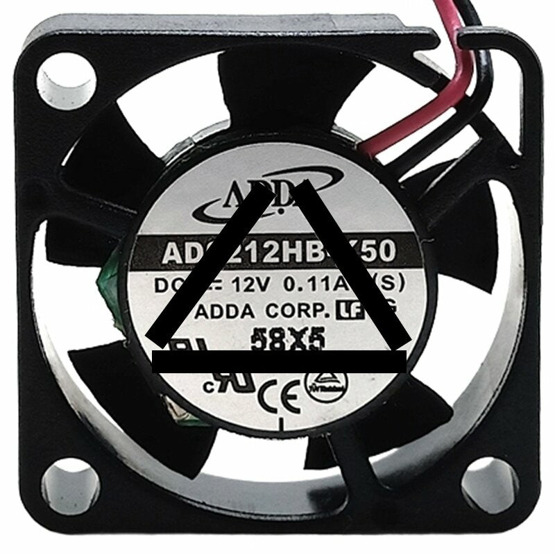 ADDA AD0212HB-K50 DC 12V 0.11A 2 Wires Axial Cooling Fan