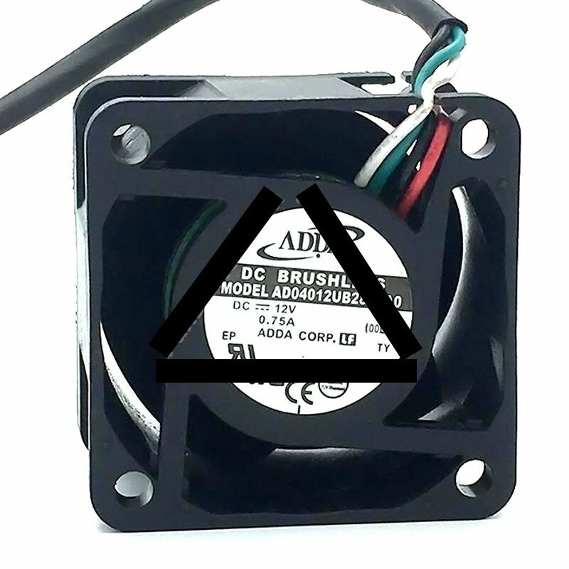 ADDA AD04012UB285BA0 DC 12V 0.75A 2 Wires / 3 Wires / 4 Wires Axial Cooling Fan