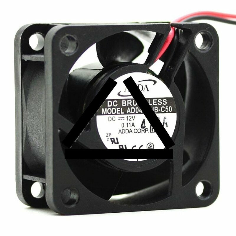 ADDA AD0412HB-C50 DC 12V 0.11A 2 Wires / 3 Wires Axial Cooling Fan