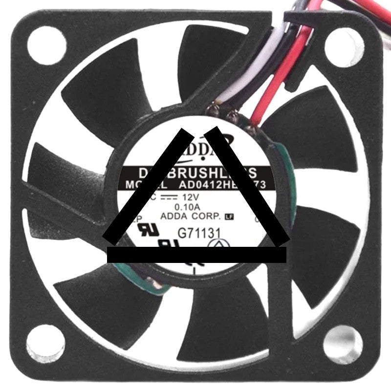 ADDA AD0412HB-G73 12V 0.10A 2 / 3 Wires Axial Cooling Fan