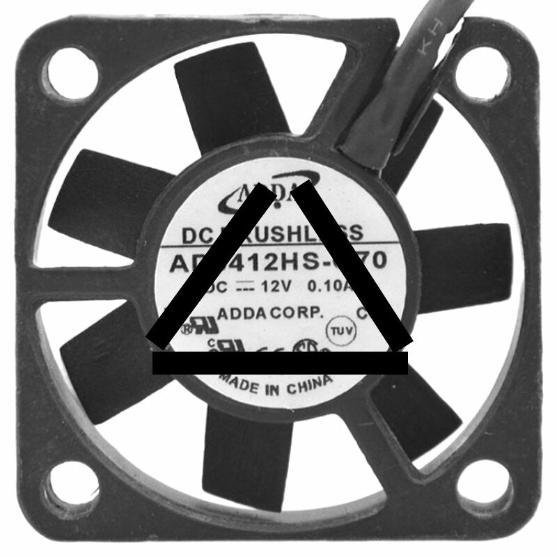 ADDA AD0412HS-G70 DC 12V 0.10A 2 Wires Brushless Axial Cooling Fan