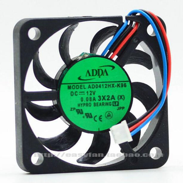 ADDA AD0412HX-K96 4006 4CM 12V 0.08A 40*40*6mm 3 line thin mute cooling fan