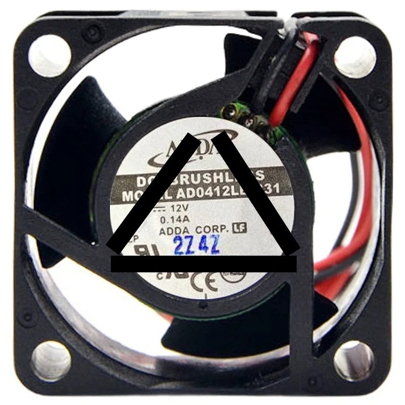 ADDA AD0412LB-B31 12V 0.14A DC Brushless 2 Wires Axial Cooling Fan