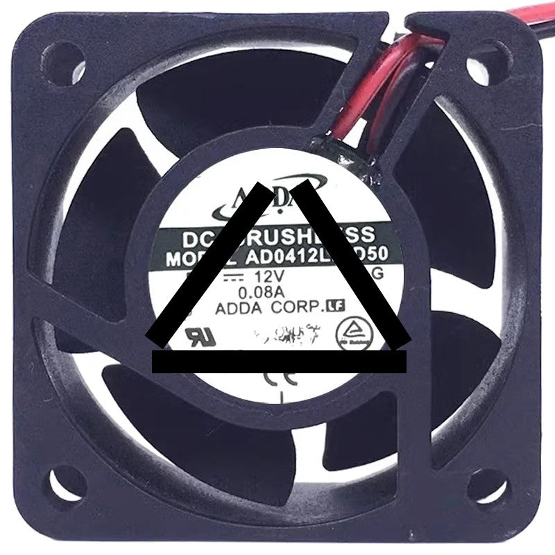 ADDA AD0412LB-D50 12V 0.08A 2 Wires Axial Cooling Fan