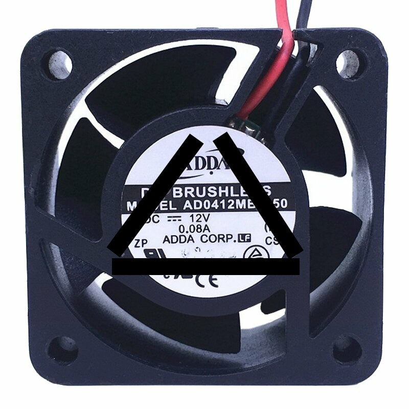ADDA AD0412MB-C50 DC 12V 0.08A 2 Wires Axial Cooling Fan